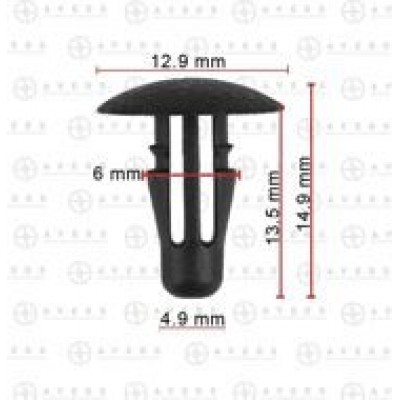 клипса уплотнителя двери 10,6x15x5mm НИССАН   76876W5000