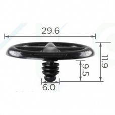 Клипса Капота Изоляции для Nissan - 11614 - 65846-30F00, 65832-F5000