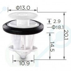 Клипса Двери для Toyota Peugeot - 12129 - 1612455780, 67773-0E020