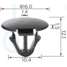 Клипса Крыла Lexus Toyota - 13953 - 90467-06192 