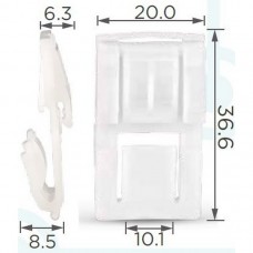 Клипса Кромки Стекла для Honda - 13434 - 91503-TK8-A01 