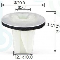 Клипса Вида для Mazda Nissan - 10818 - 01281-00711, Gj6A -58-975