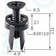 Клипса Бампера для Mazda 5 6 CX-7 CX-9  Ford Fusion - 10194 - GJ6E-50-715A, 3M8Z-1502316-A